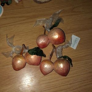 3 Peaches Christmas Ornaments